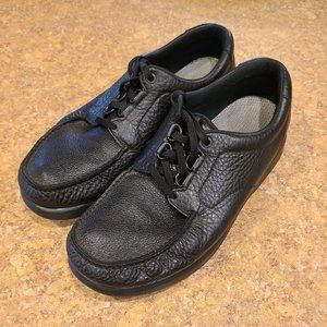 SAS Men's Size 13W Black Leather Lace Up Tripad Comfort Soft Step Wide Width